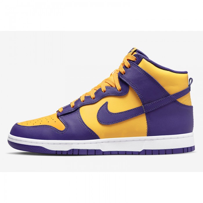 SB Dunk High“Lakers”Running Shoes-Yellow/Purple-3533154