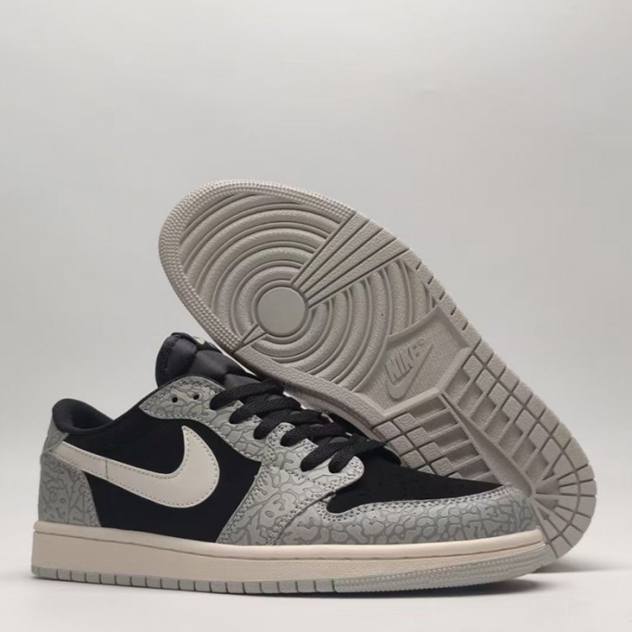 Air Jordan 1 AJ1 Running Shoes-Gray/Black-5182925