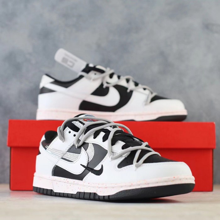 SB Dunk Low CS Running Shoes-Black/White-9490932