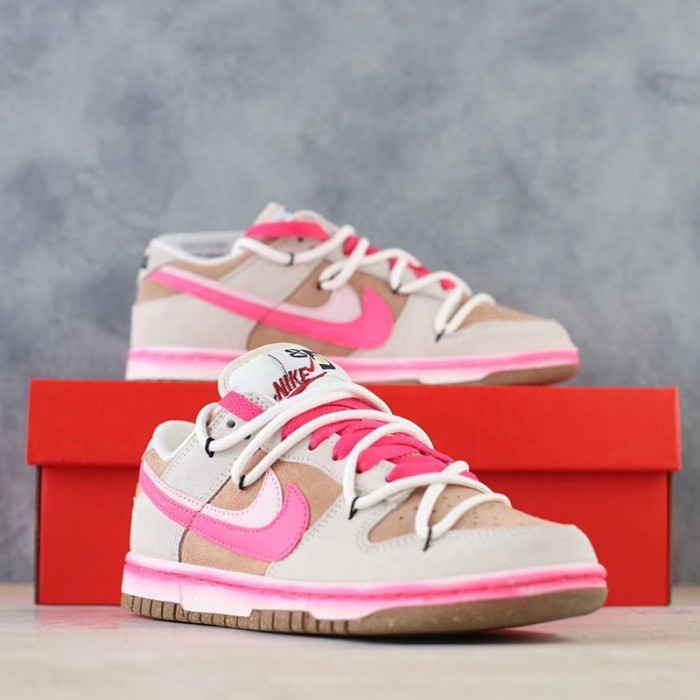 SB Dunk Low CS Women Running Shoes-Gray/Pink-1349932