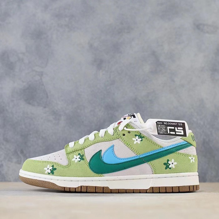 SB Dunk Low CS Running Shoes-Gray/Green-8107835