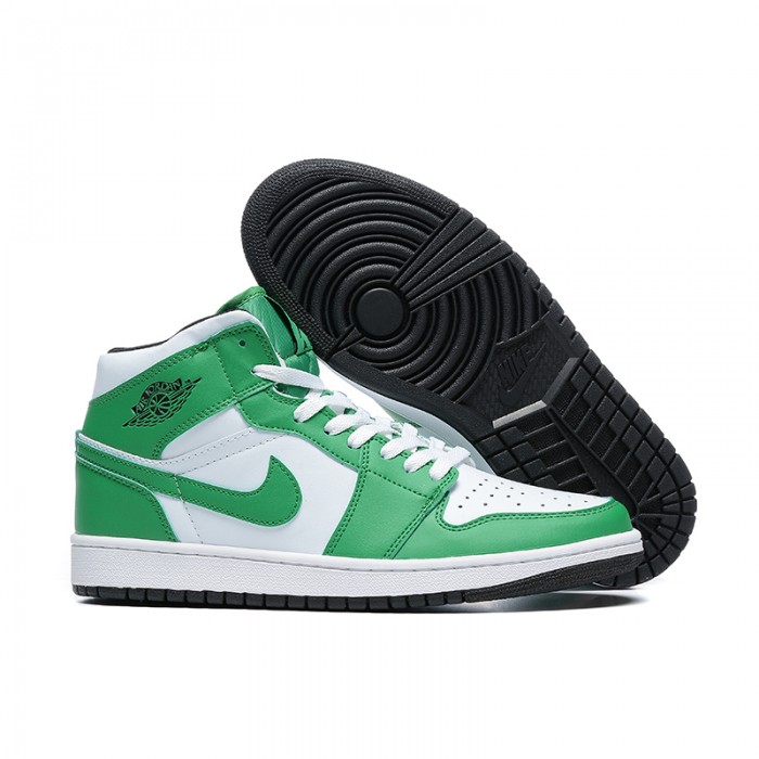 Air Jordan 1 AJ1 High Running Shoes-White/Green-2765407