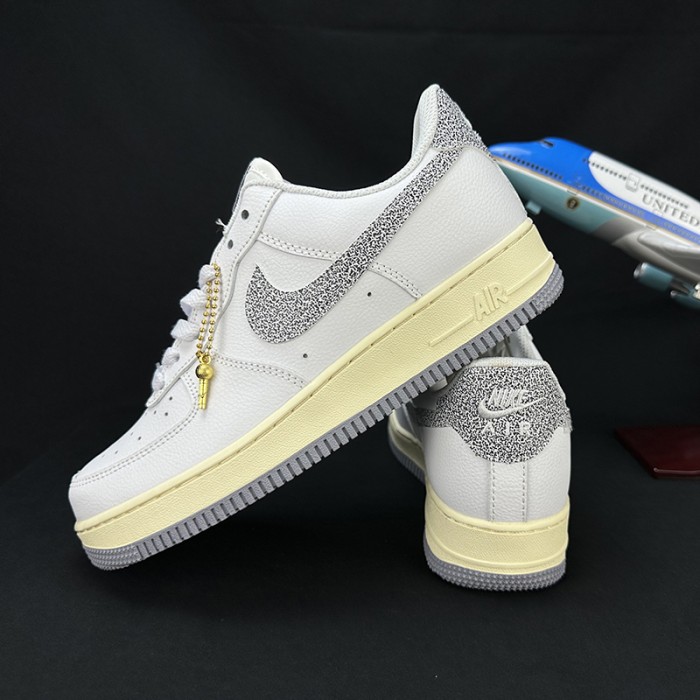 AIR FORCE 1 AF1 Running Shoes-White/Black-8327082