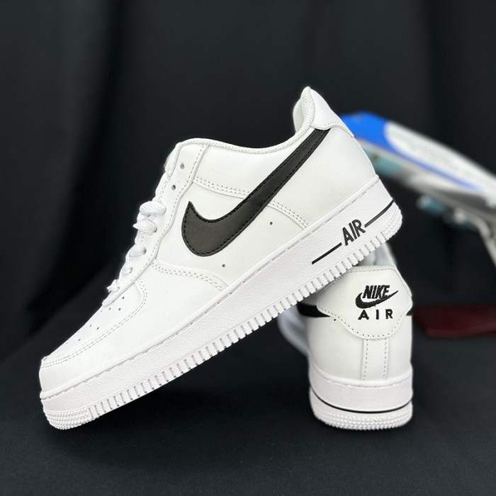 AIR FORCE 1 AF1 Running Shoes-White/Black-3819608