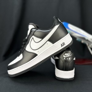 AIR FORCE 1 AF1 Running Shoes-Black/White-4512149