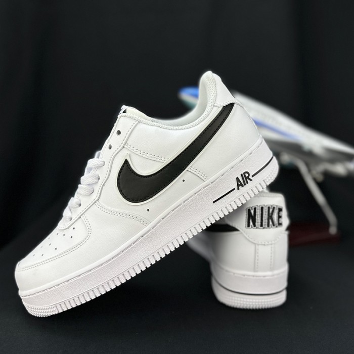 AIR FORCE 1 AF1 Running Shoes-White/Black-4053796