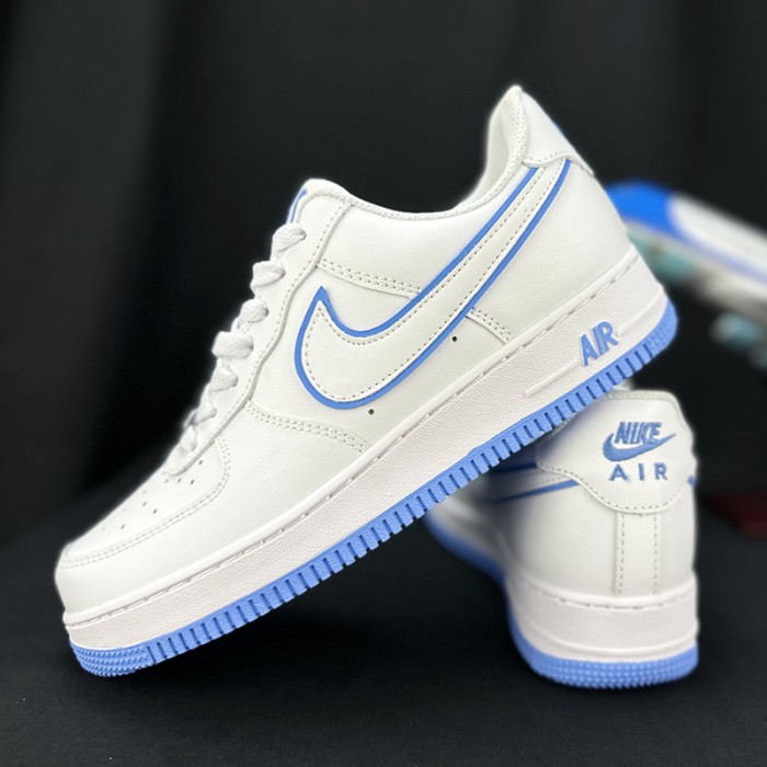 AIR FORCE 1 AF1 Running Shoes-White/Blue-8773452