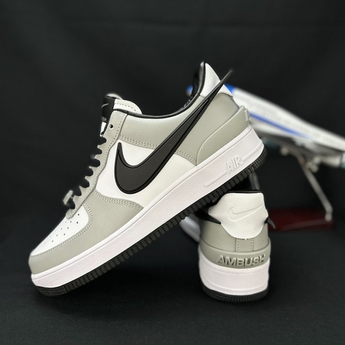 AIR FORCE 1 AF1 Running Shoes-White/Gray-5196017