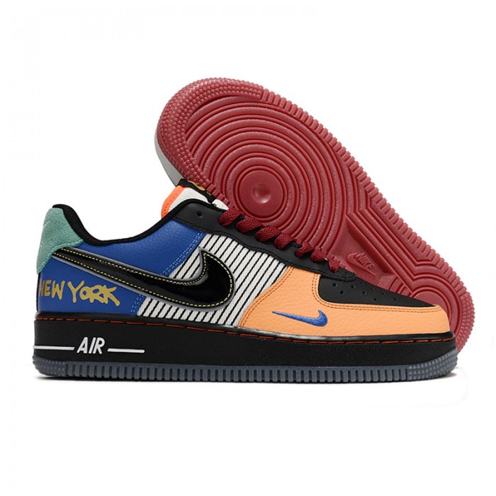 AIR FORCE 1 AF1 Running Shoes-Black/Blue-3594478