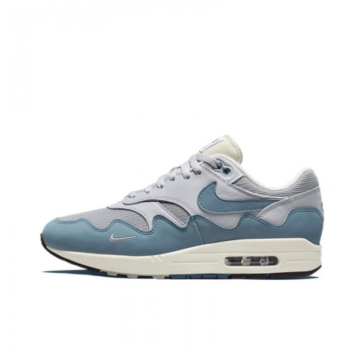 Patta X Air MAX 1 Noise Aqua Running Shoes-Gray/Blue-1466522