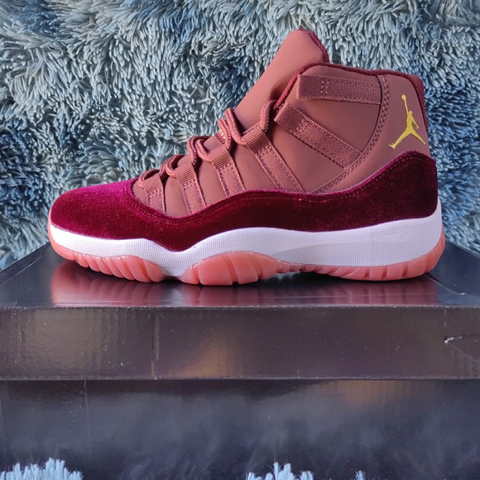 Air Jordan 11 AJ11 High Running Shoes-Wine Red/White-2170708