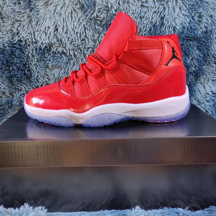 Air Jordan 11 AJ11 High Running Shoes-Red/White-4623025