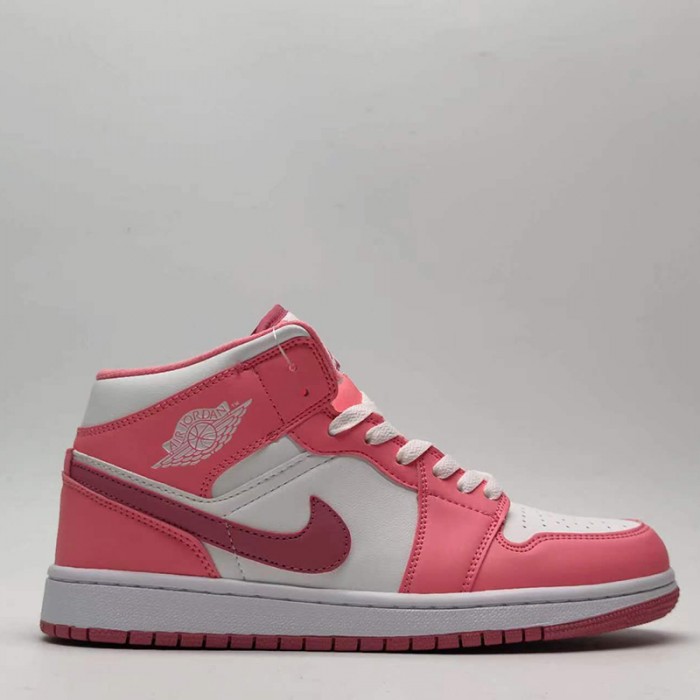 Air Jordan 1 AJ1 High Running Shoes-White/Pink-4813437