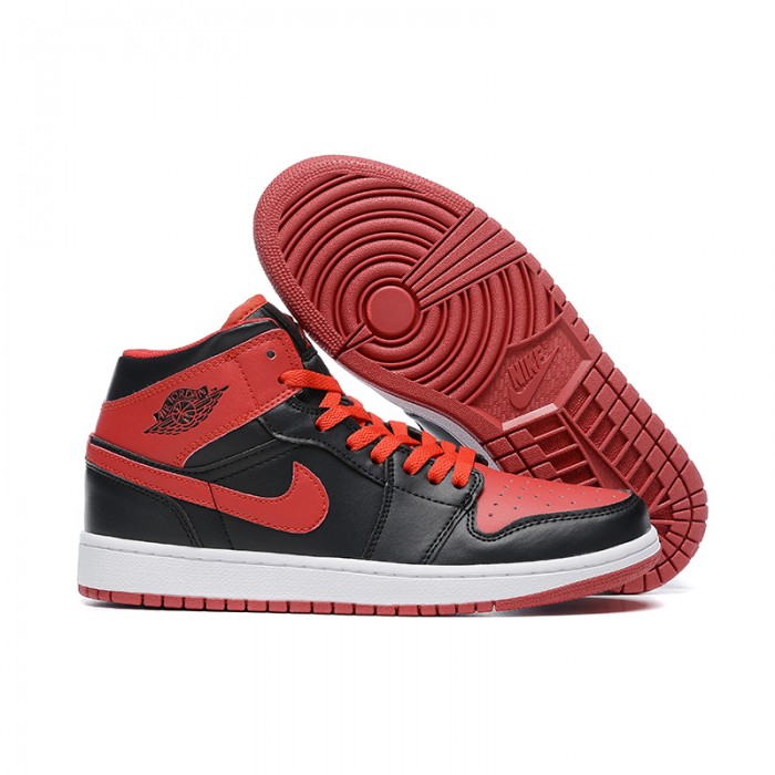 Air Jordan 1 AJ1 High Running Shoes-Red/Black-3146177