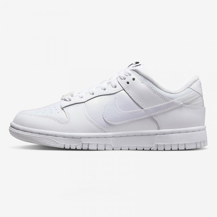 SB Dunk Low“Just Do It”Running Shoes-All White-2491733