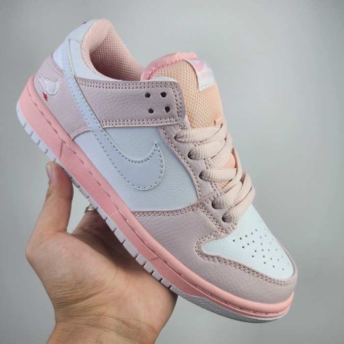 SB Dunk Low Women Running Shoes-Pink/White-3108481