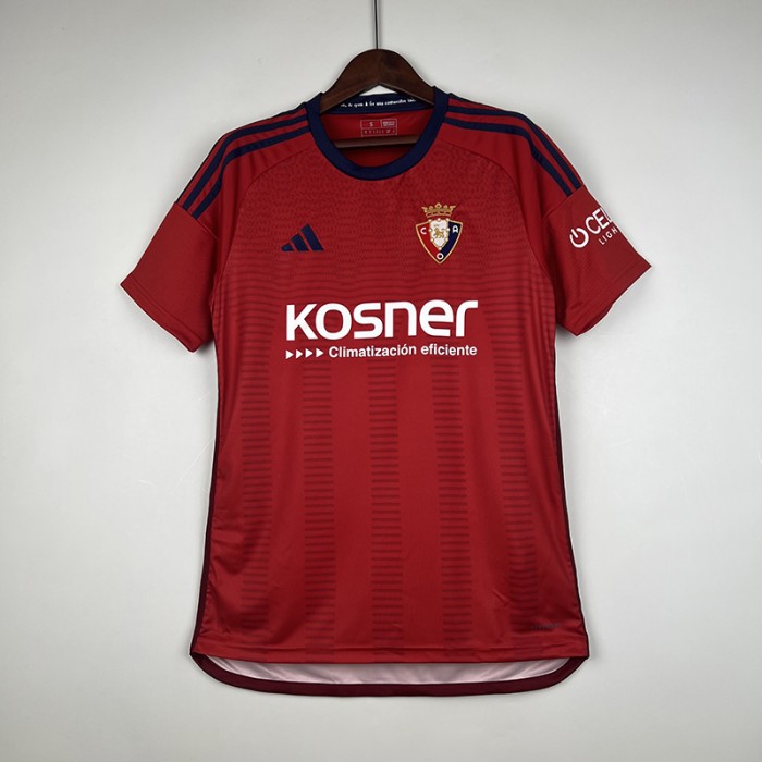 23/24 Osasuna Home Red Jersey Kit short sleeve-1405166