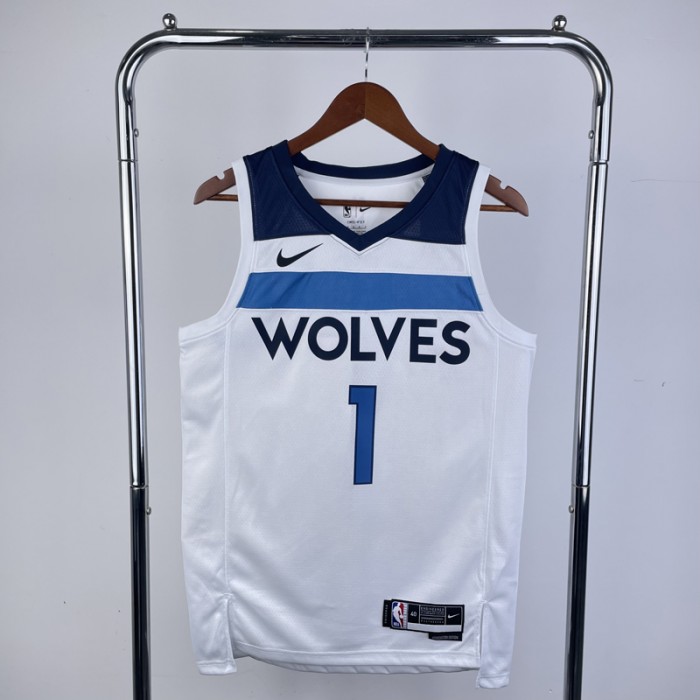 Minnesota Timberwolves ANDERSON #1 White NBA Jersey-2607688