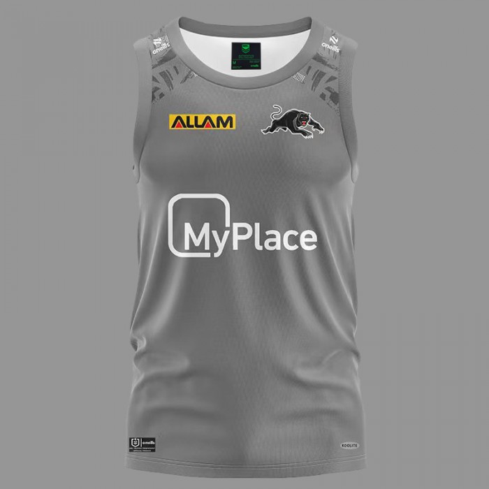 2024 NRL Rugby PENRITH PANTHERS Rugby Jersey Gray Sleeveless Vest-7403273