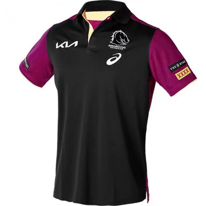 2024 NRL Rugby QBRISBANE BRONCOS Black Rugby Jersey-1747133