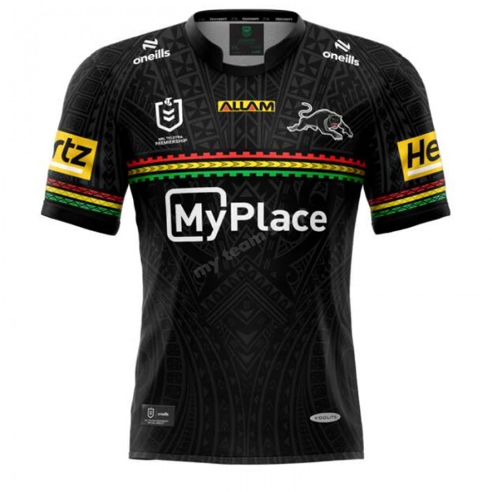 2024 NRL Rugby PENRITH PANTHERS Home Black Rugby Jersey-8738160