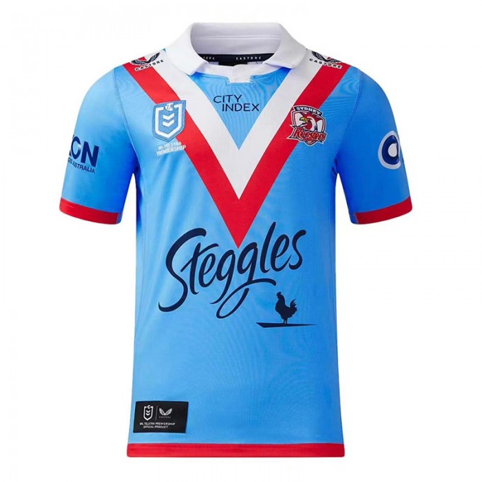 2024 NRL Rugby SYDNEY ROOSTERS ANZAC Jersey Blue Rugby Jersey-4103599