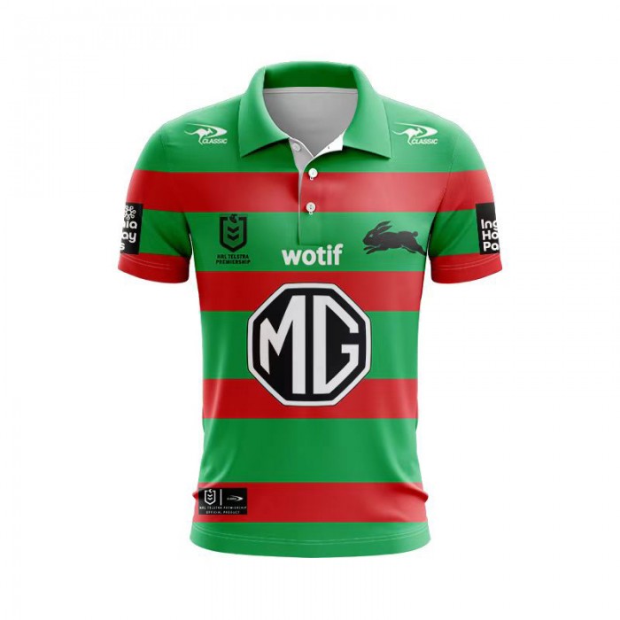 2024 NRL Rugby SOUTH SYDNEY RABBITOHS Jersey Green Red Rugby Jersey-6345693