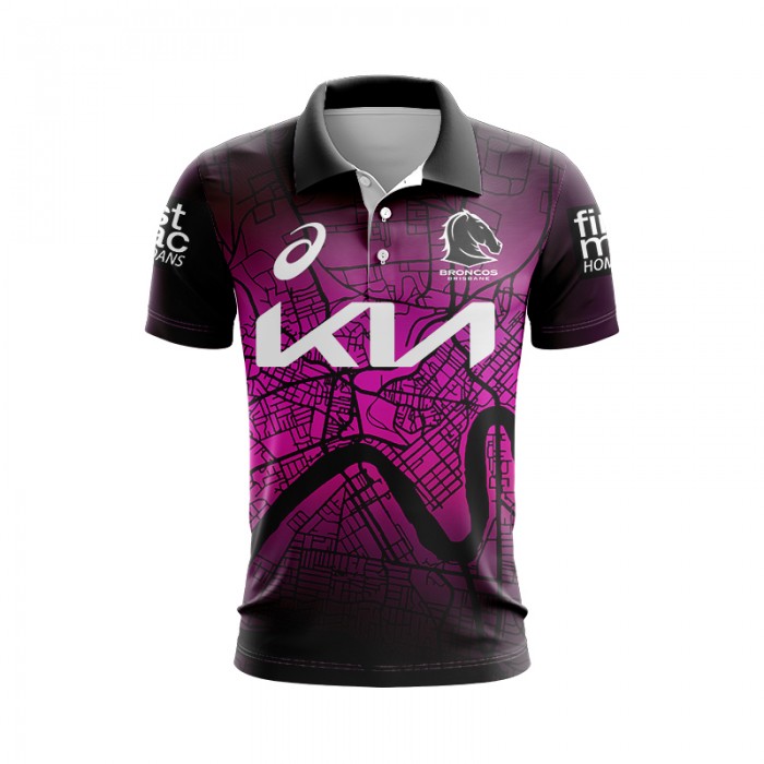 2024 NRL Rugby BRISBANE BRONCOS Jersey Purple Black Rugby Jersey-9516914