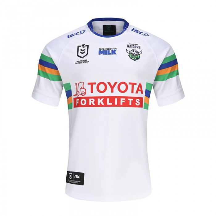 2024 NRL Rugby CANBERRA RAIDERS Away Jersey White Rugby Jersey-3789948