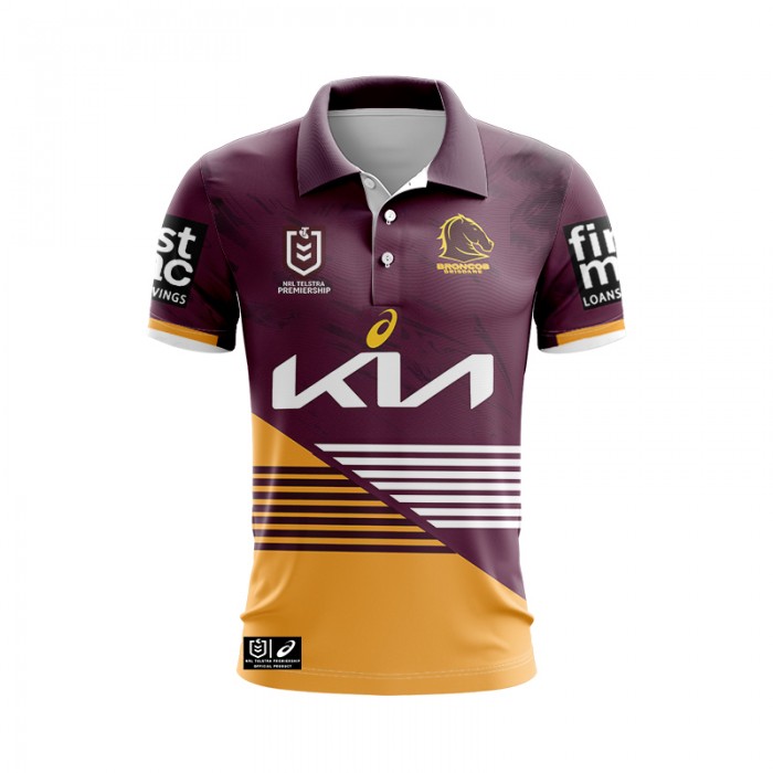 2024 NRL Rugby BRISBANE BRONCOS Jersey Wine Red Orange Rugby Jersey-4011069