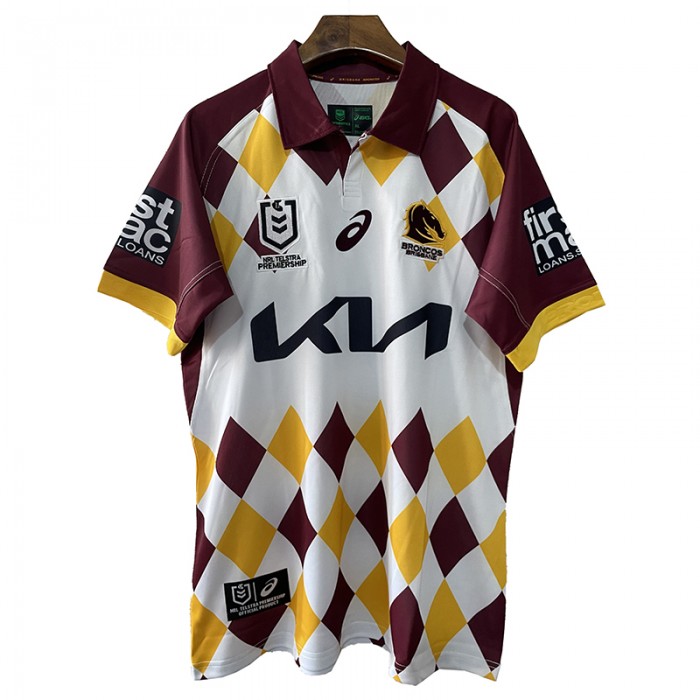 2024 NRL Rugby BRISBANE BRONCOS Commemorative Edition Jersey Wine Red White Rugby Jersey-645302