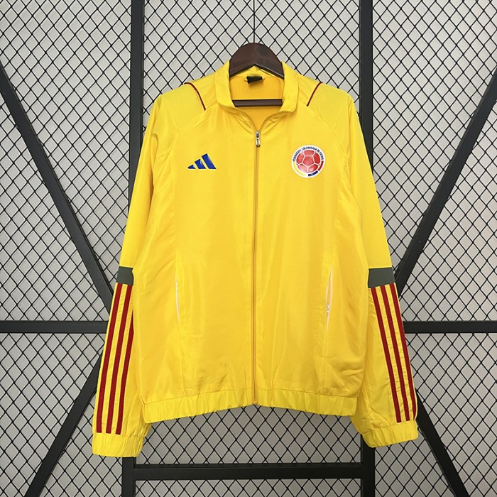 2024 Columbia Windbreaker Yellow Windbreaker Long Sleeve-2308679