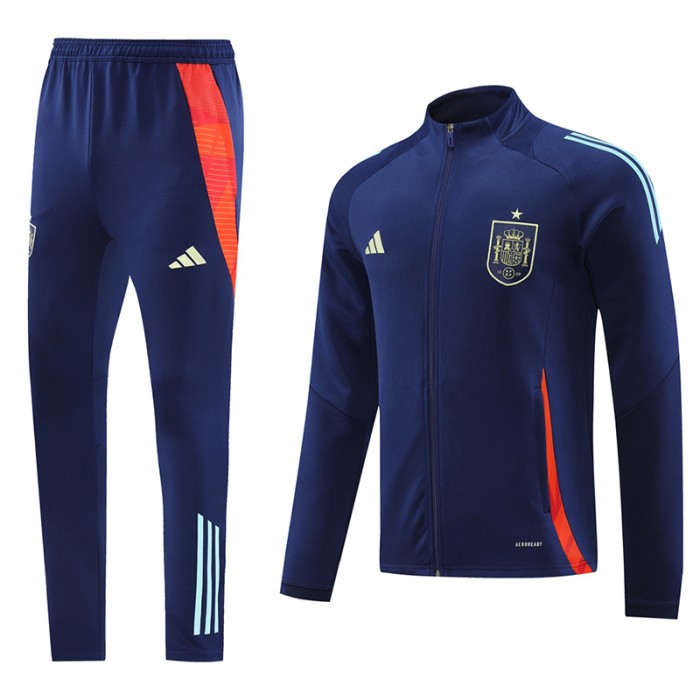 2024 Spain Navy Blue Edition Classic Jacket Training Suit (Top+Pant)-1103513