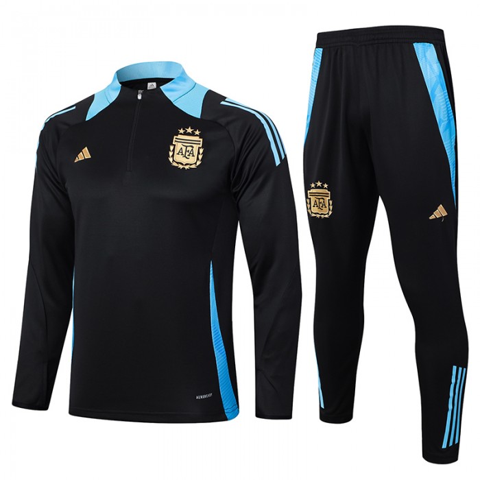 2024 Argentina Black Edition Classic Jacket Training Suit (Top+Pant)-5191262