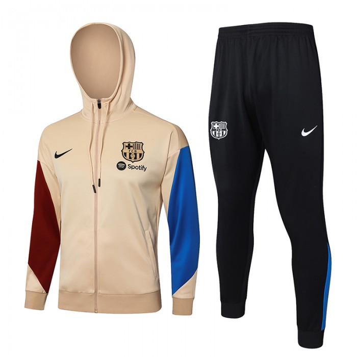 24/25 Barcelona Khkai Hooded Edition Classic Jacket Training Suit (Top+Pant)-2540671