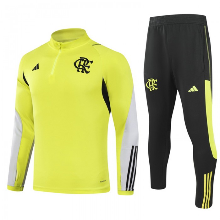 24/25 Flamengo Yellow Edition Classic Jacket Training Suit (Top+Pant)-1435411