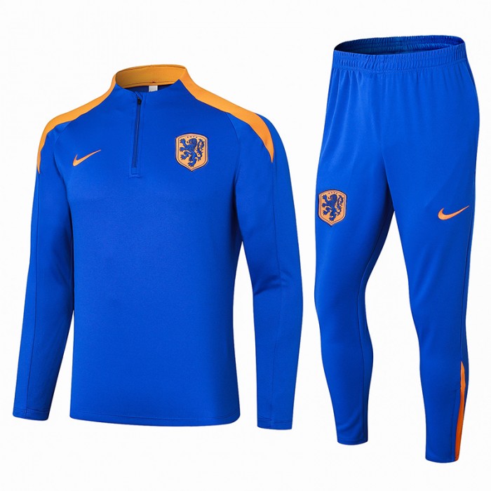 2024 Netherlands Blue Edition Classic Jacket Training Suit (Top+Pant)-104471