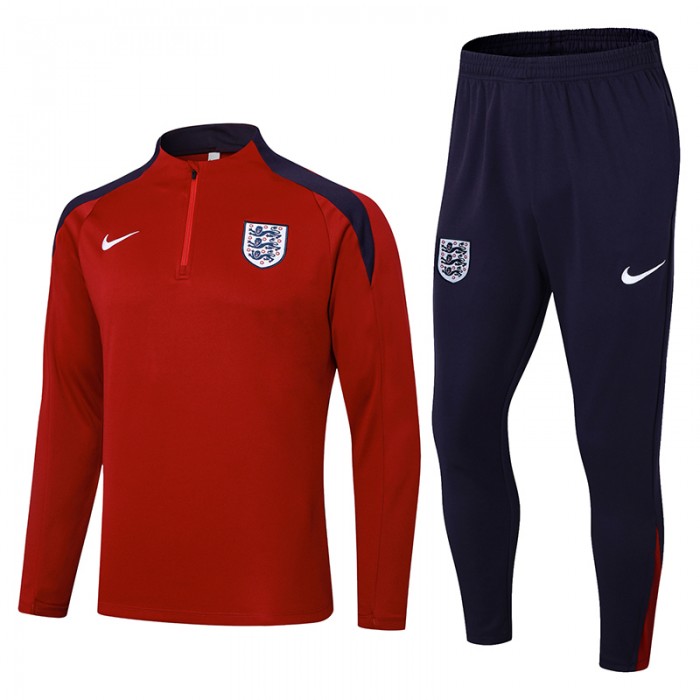 2024 England Red Edition Classic Jacket Training Suit (Top+Pant)-1252608