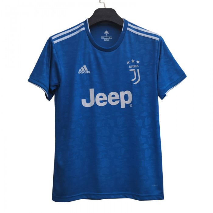 Retro 19/20 Juventus Third Away Blue Jersey Version Short Sleeve-5574192