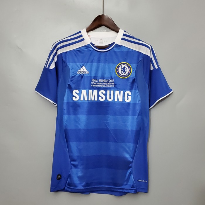 Retro 11/12 Chelsea Home Blue White Jersey Version Short Sleeve-8778765