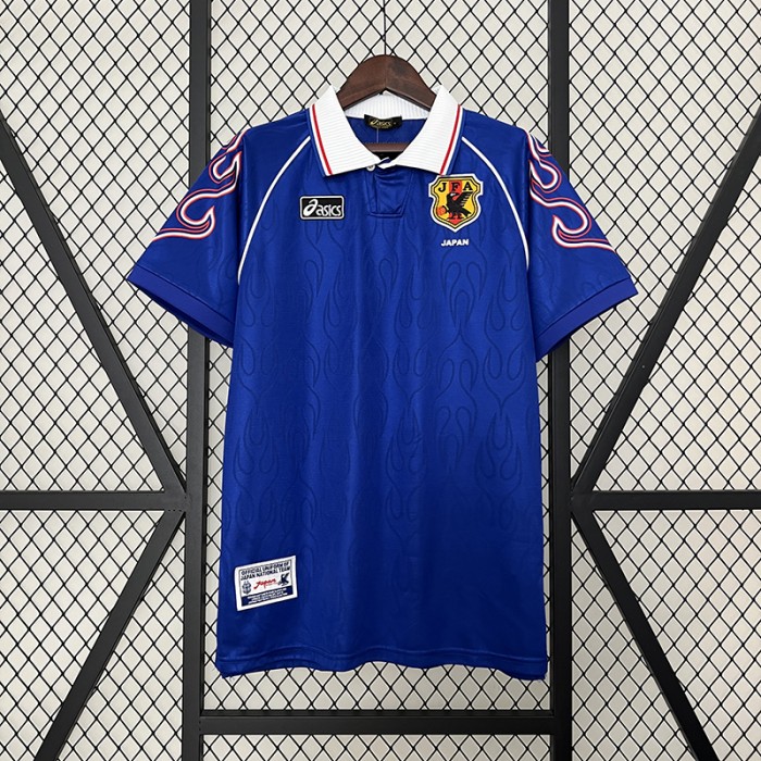 Retro 1998 Japan Home Blue Jersey Version Short Sleeve-7175117