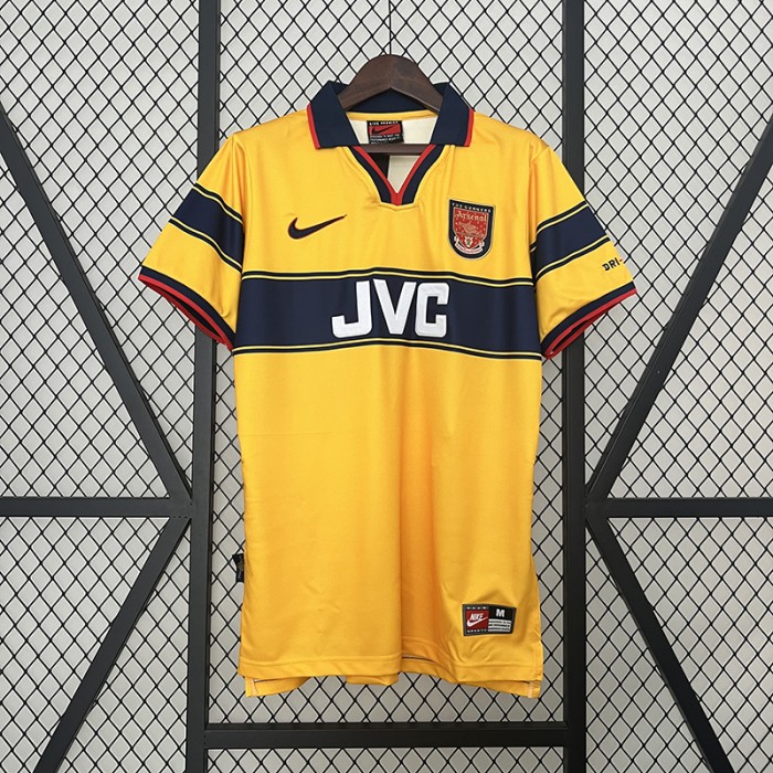 Retro 97/99 Arsenal Away Yellow Jersey Version Short Sleeve-8966803