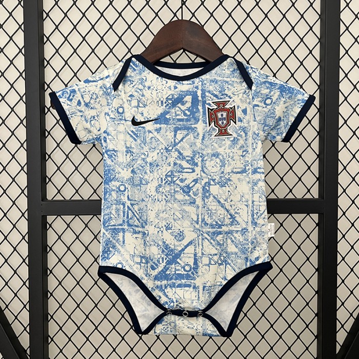 2024 Baby Portugal Away Blue White Jersey Version Short Sleeve-8630430