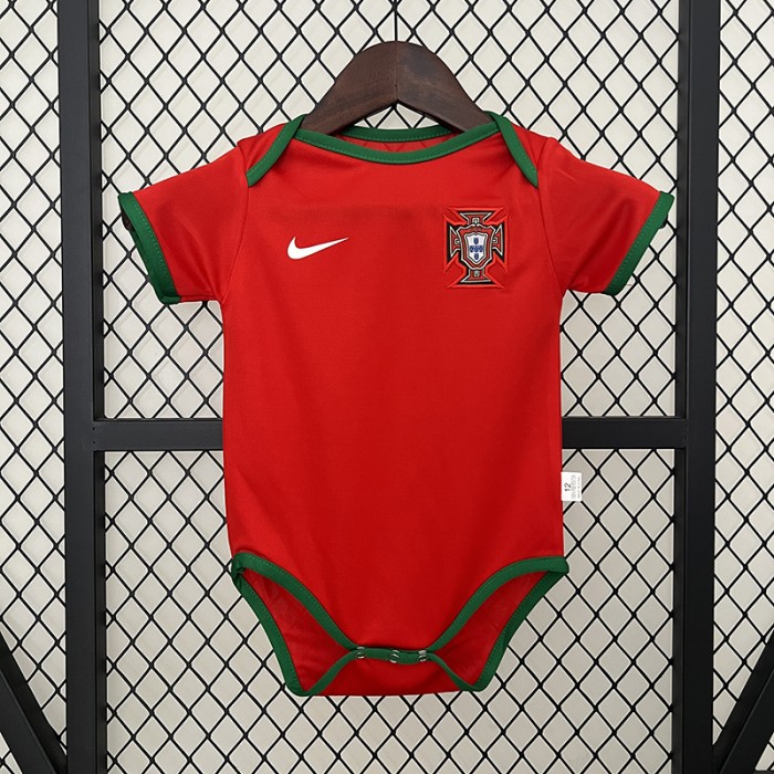 2024 Baby Portugal Home Red Jersey Version Short Sleeve-5022809