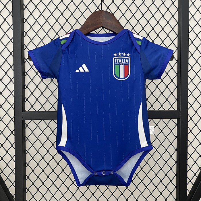 2024 Baby Italy Home Blue Jersey Version Short Sleeve-4396881