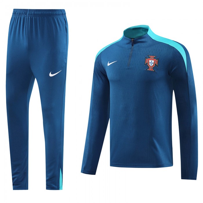 2024 Portugal Blue Edition Classic Jacket Training Suit (Top+Pant)-9433524