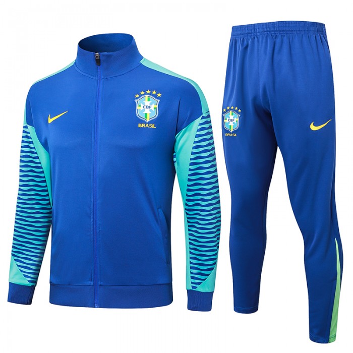 2024 Brazil Blue Edition Classic Jacket Training Suit (Top+Pant)-2779055