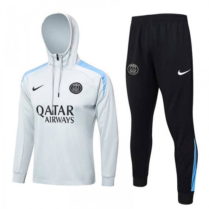 24/25 Paris Saint-Germain PSG Gray Edition Classic Jacket Training Suit (Top+Pant)-8813644