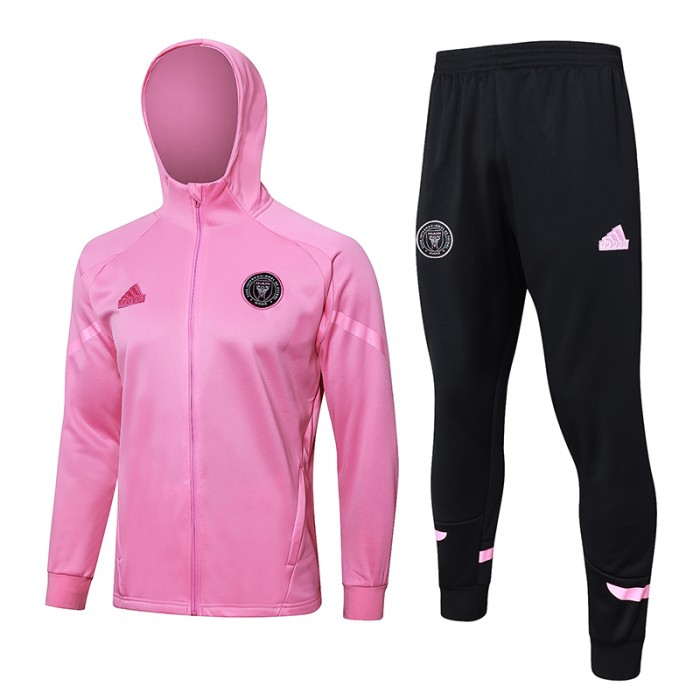 24/25 Miami Pink Hooded Edition Classic Jacket Training Suit (Top+Pant)-5154706