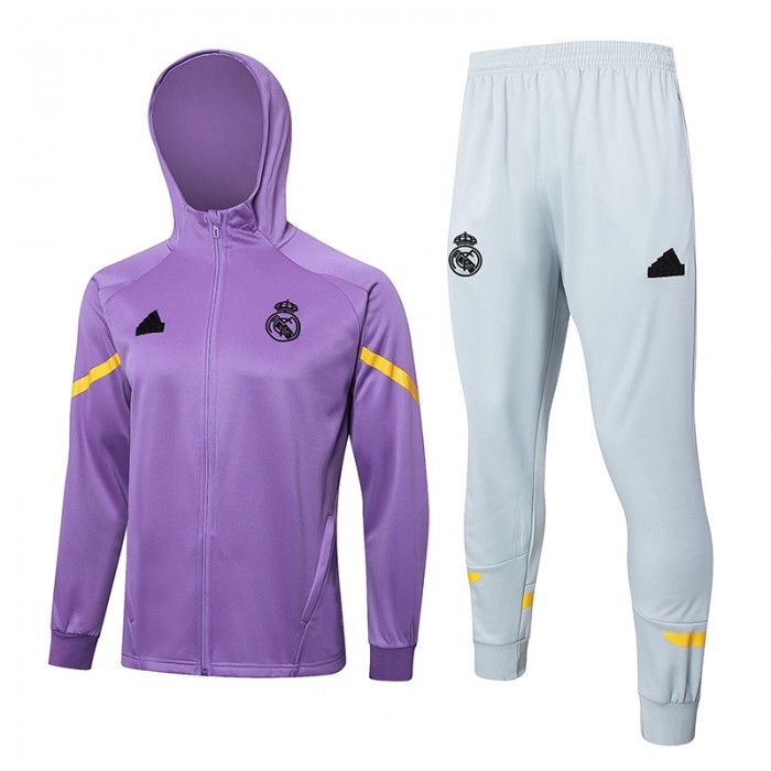 24/25 Real Madrid Purple Edition Classic Jacket Training Suit (Top+Pant)-9839890